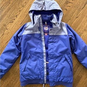 Burton Kids Two-Tone Blue and Gray Raincoat US 18